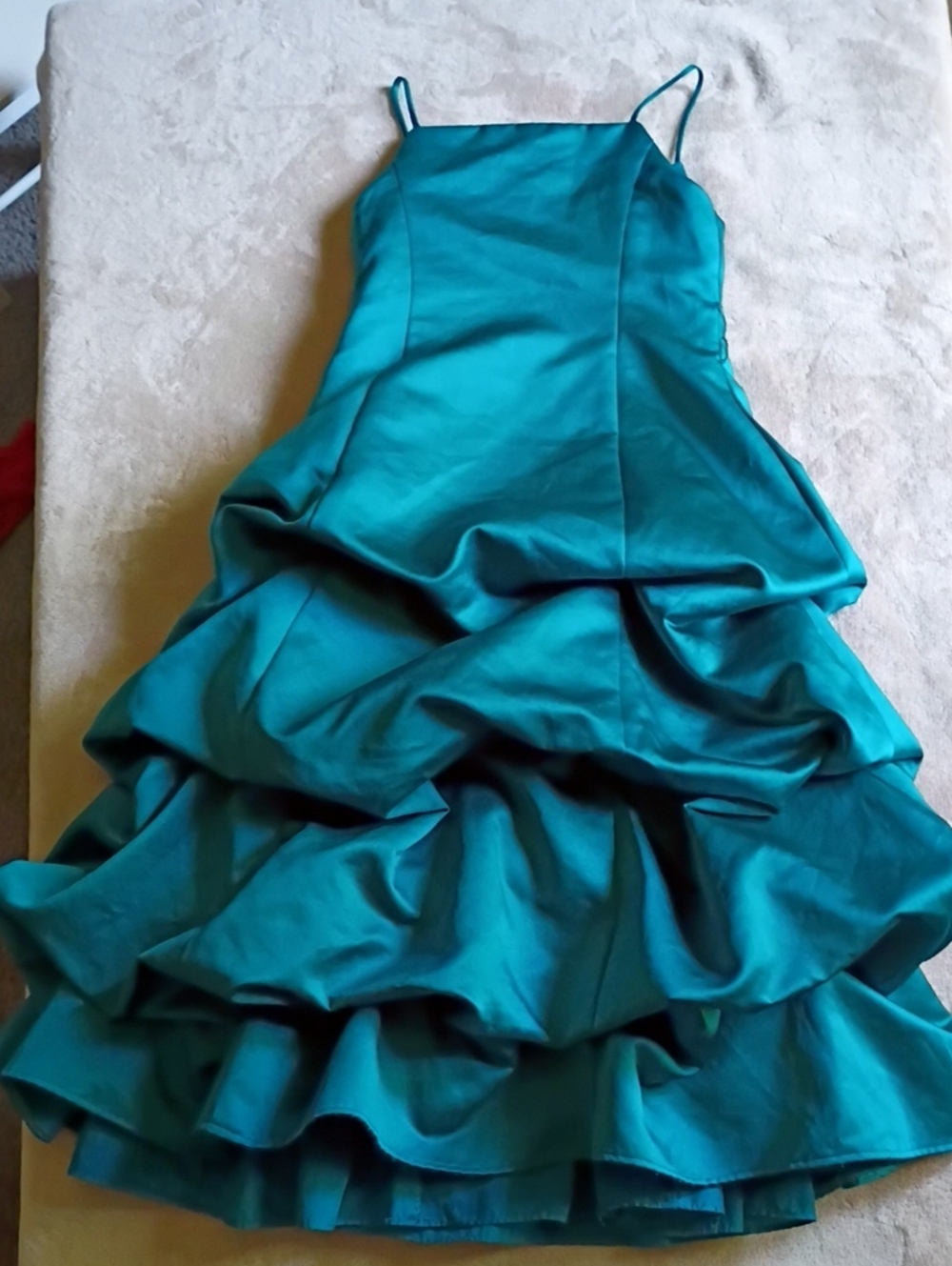 David's Bridal Teal Evening Kids Dress